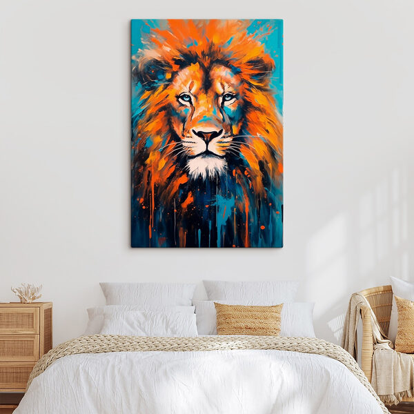 Painting of a lion Painting of a lion