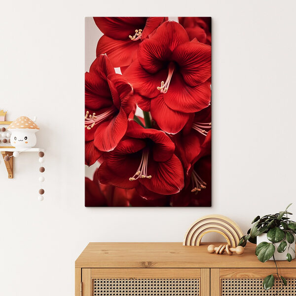 Quadri Fiori rosso vivo in piena fioritura (COD: s41498) Quadri Quadri Fiori rosso vivo in piena fioritura (COD: s41498)