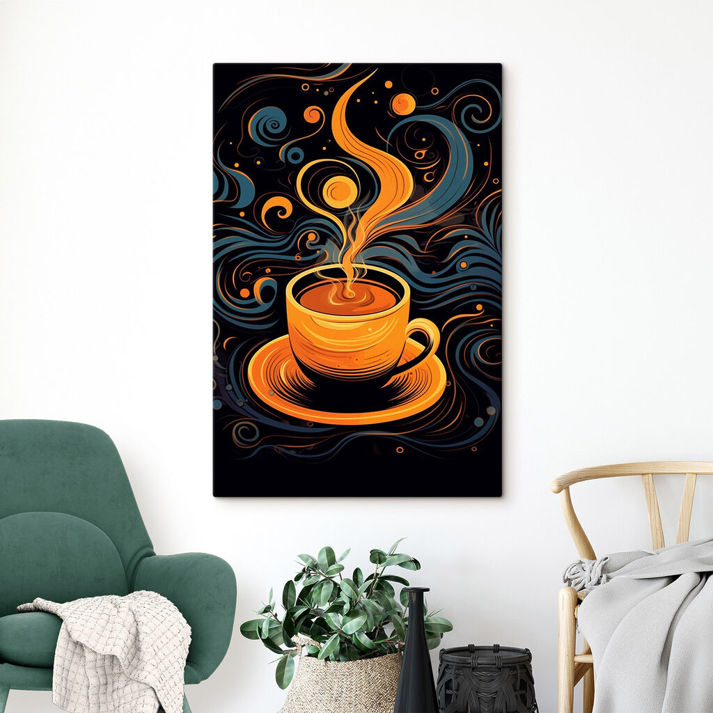 Coffee cup with smoke Coffee cup with smoke