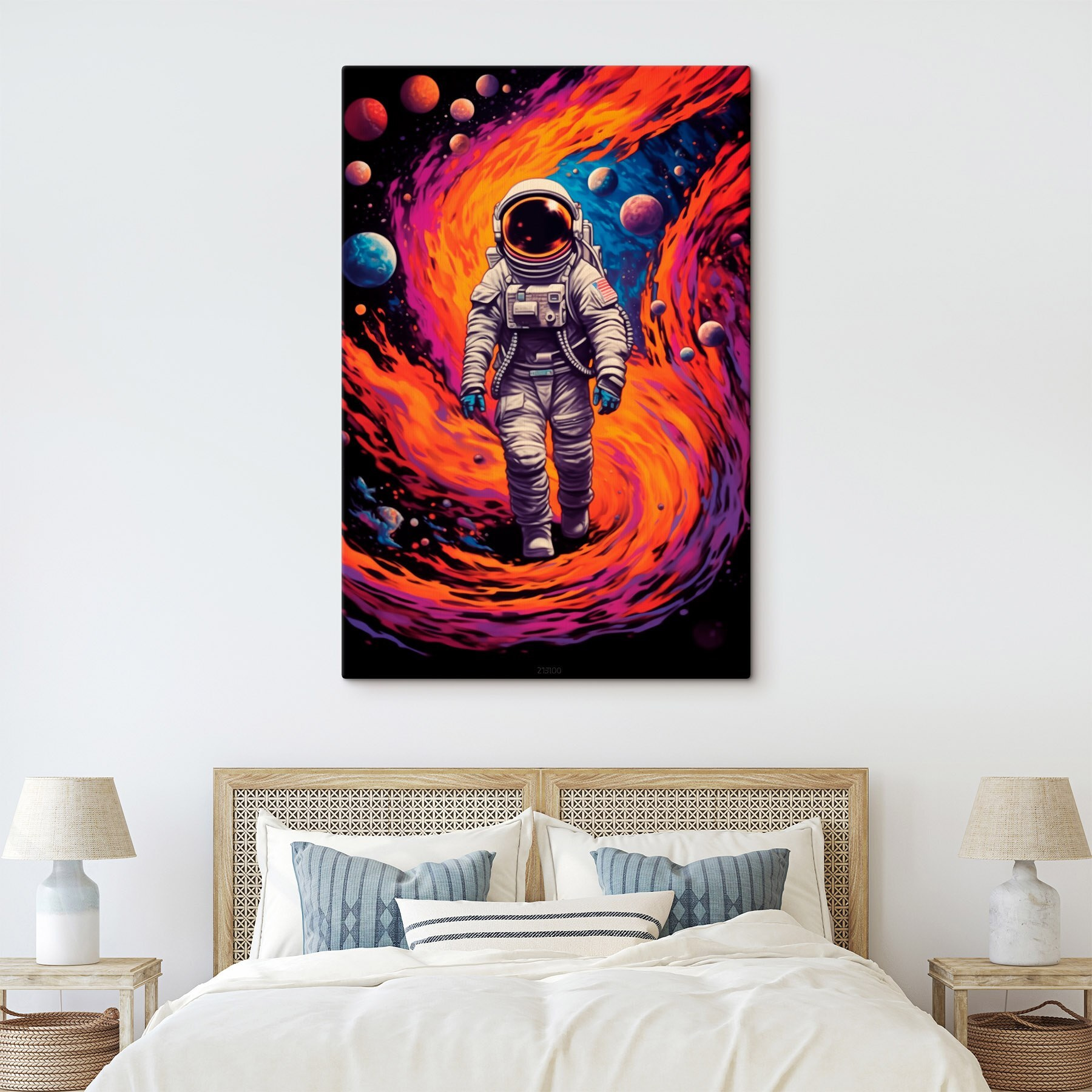An astronaut walking in space An astronaut walking in space