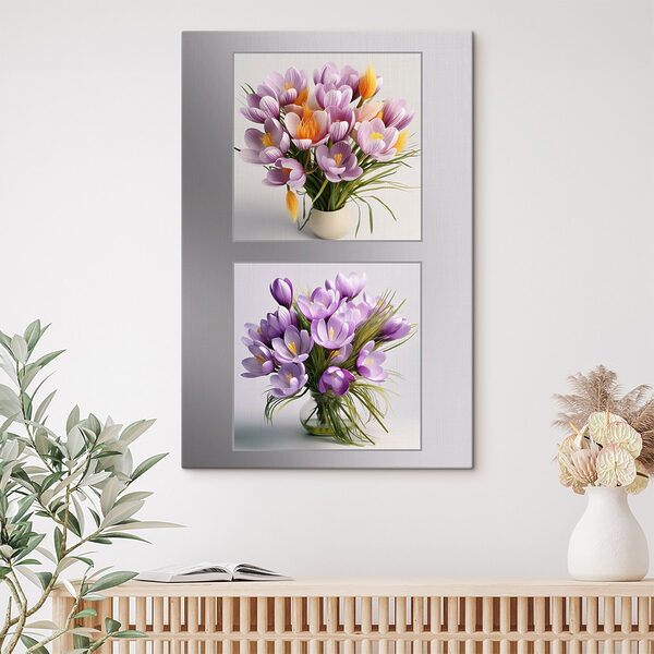 Quadri Quadri Collage di fiori in un vaso (COD: s41548)