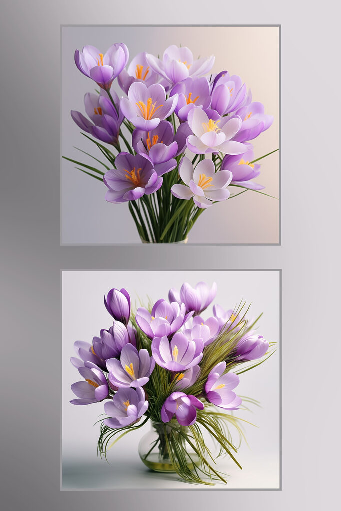 Beautiful blooms in soft lavender hues