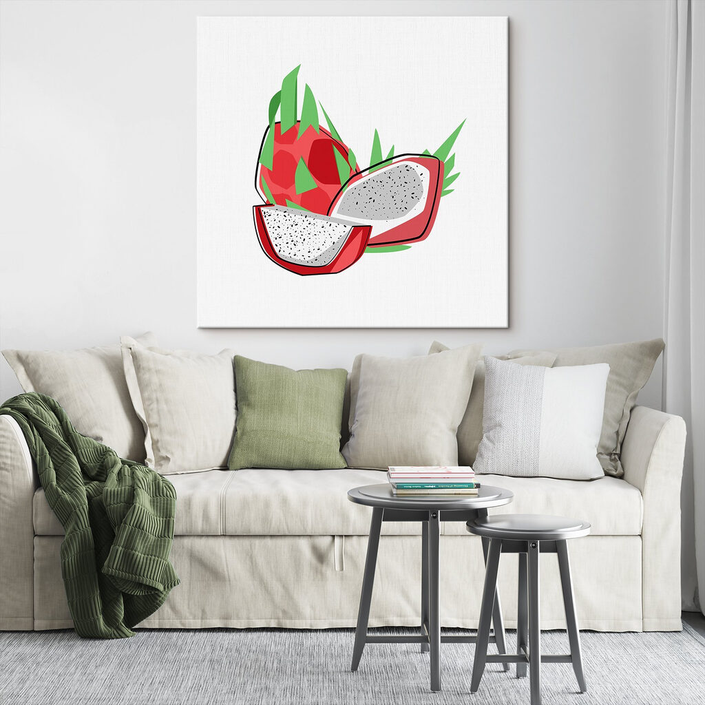 Drawing of a dragon fruit Drawing of a dragon fruit