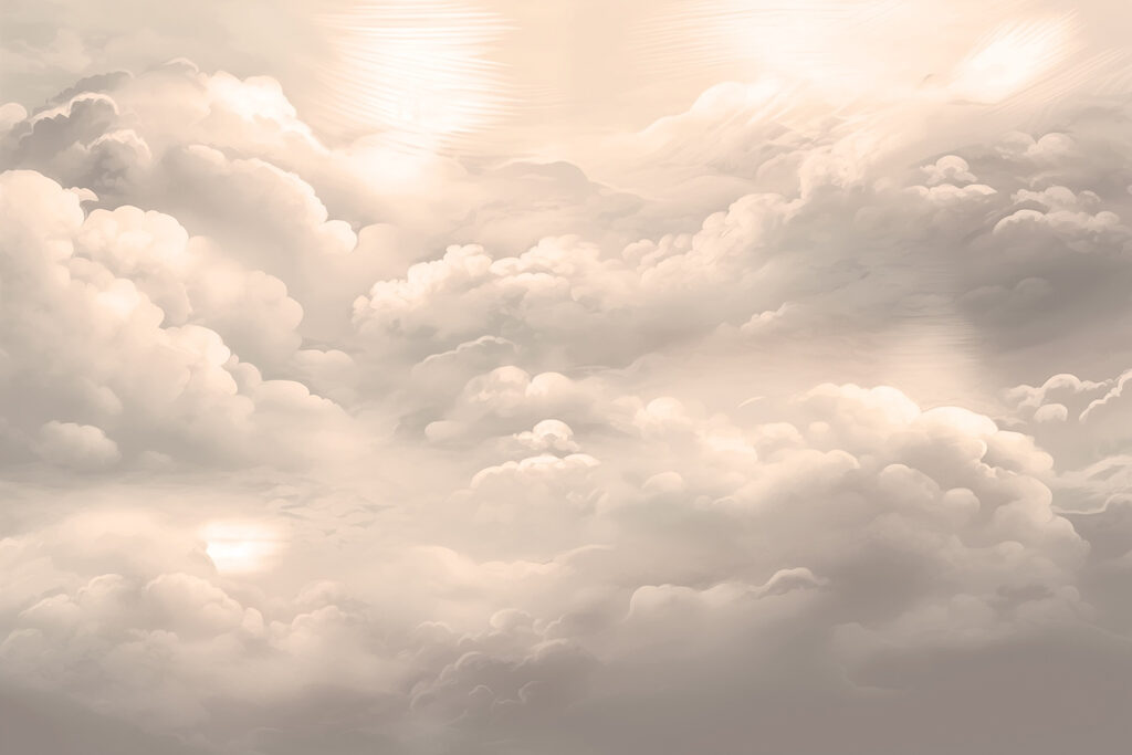 Nuvole soffici che attraversano il cielo Nuvole soffici che attraversano il cielo
