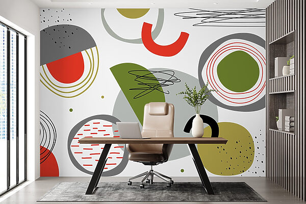 Motivo colorato con forme diverse Motivo colorato con forme diverse