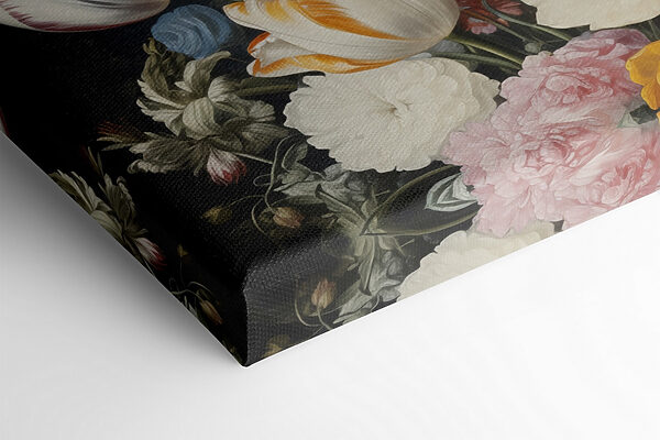 Vase of flowers with butterflies