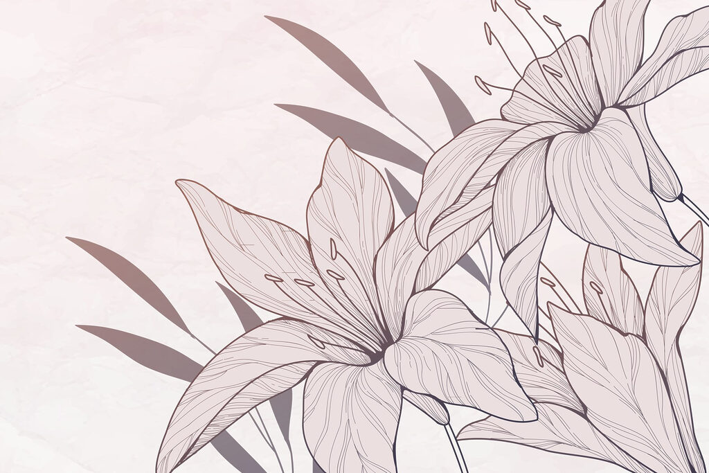 Disegno di fiori e foglie Disegno di fiori e foglie