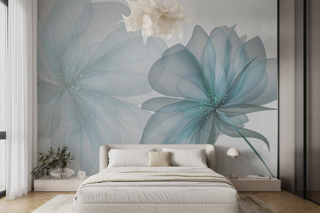 Couple of transparent flowers Couple of transparent flowers