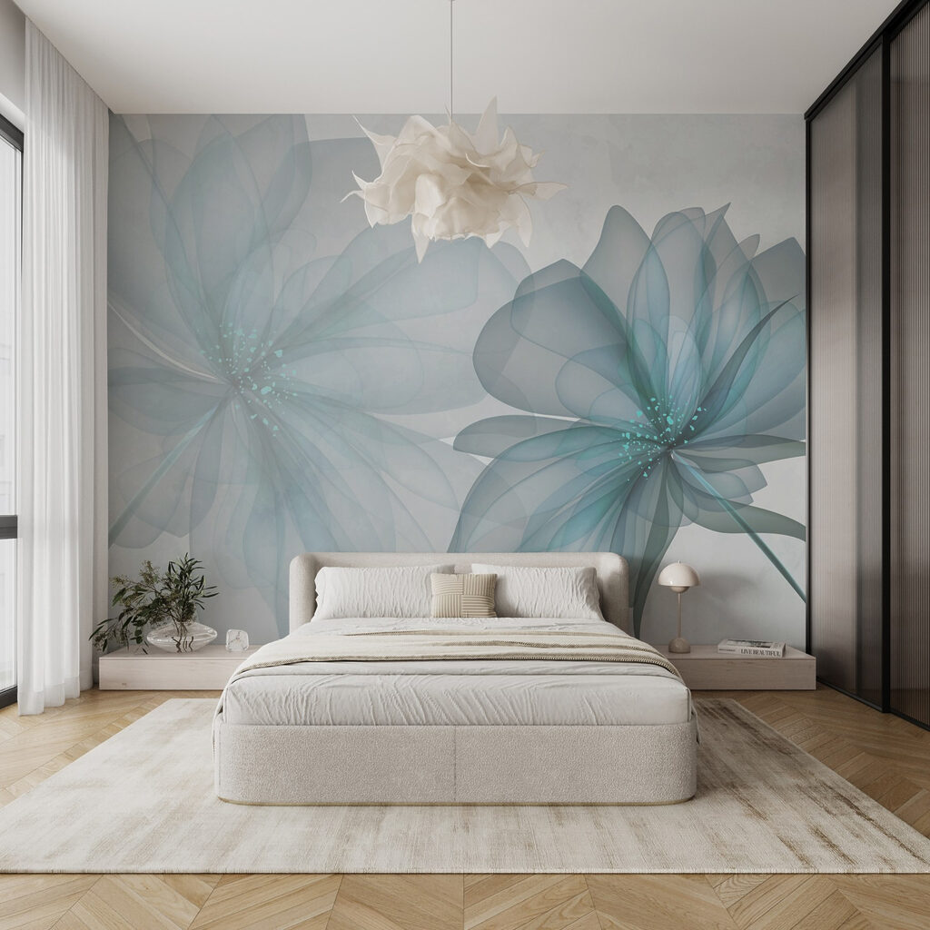 Couple of transparent flowers Couple of transparent flowers