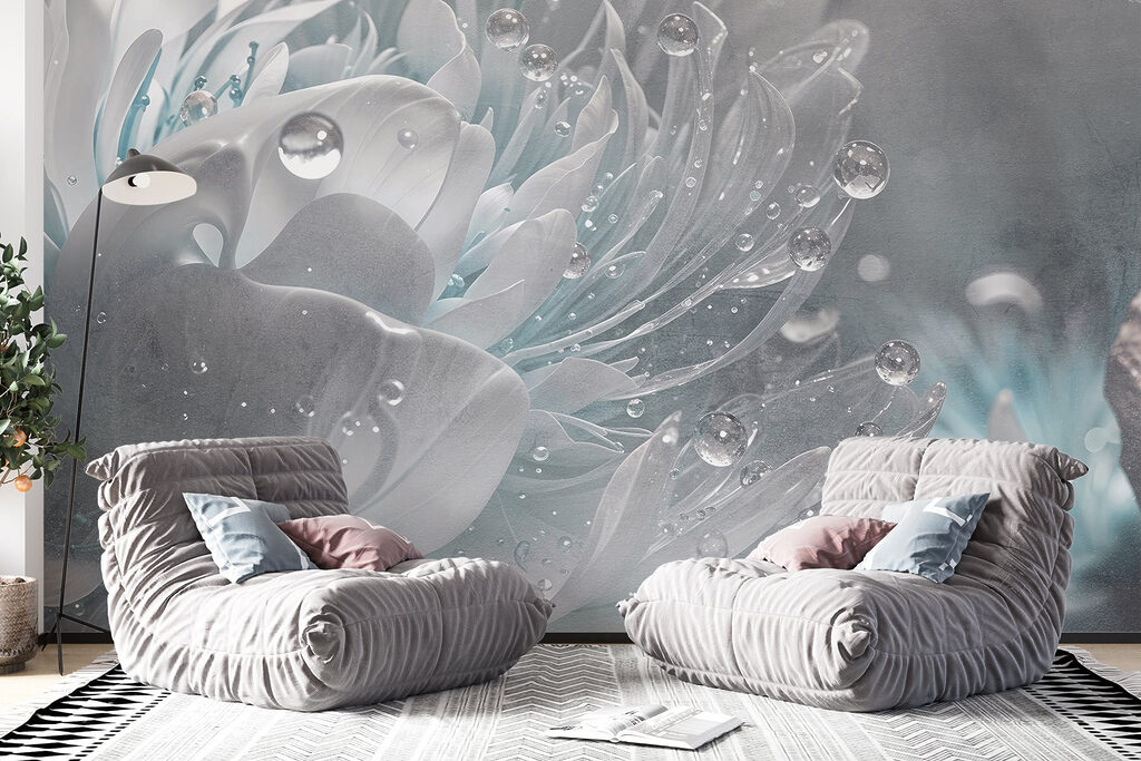 Delicate petals with morning dew