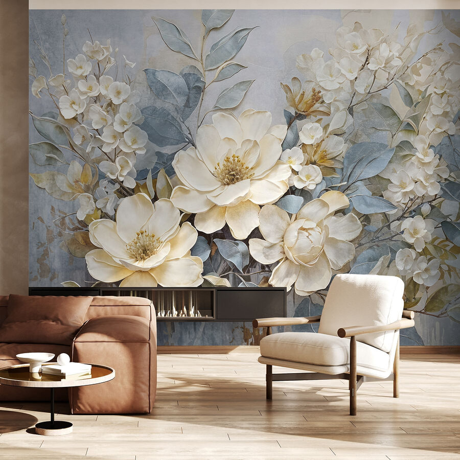 Pittura di fiori e foglie Pittura di fiori e foglie