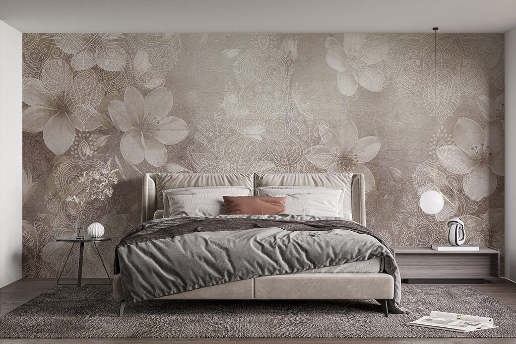 White flowers on a grey background White flowers on a grey background