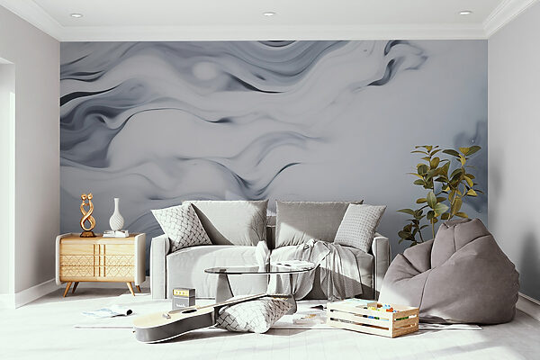 Vortici astratti di bianco e nero Vortici astratti di bianco e nero