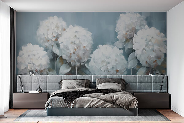 Pittura di fiori bianchi Pittura di fiori bianchi