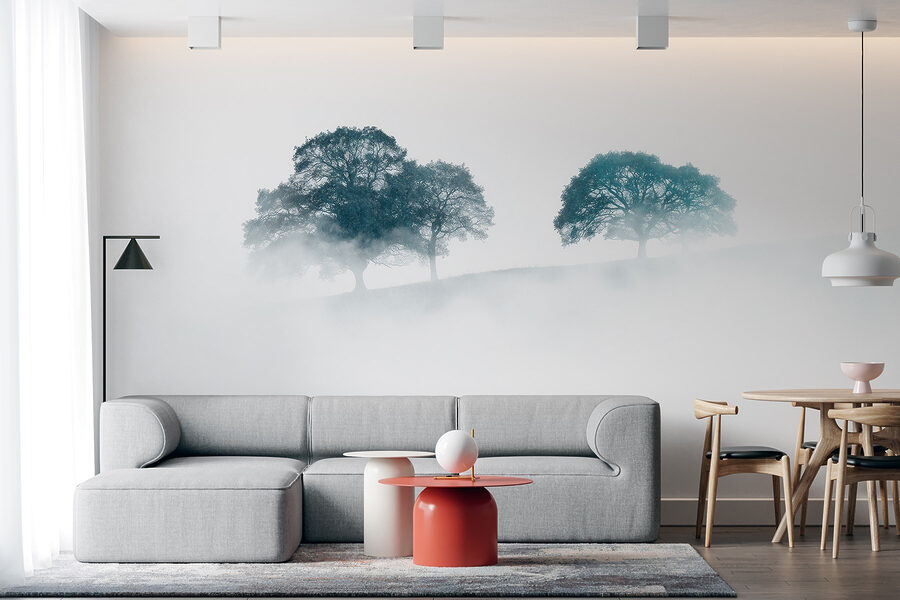 Alberi nella nebbia