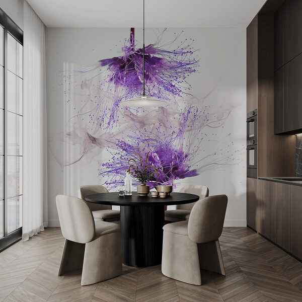 Fiori viola con schizzi viola Fiori viola con schizzi viola