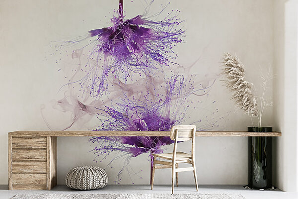 Fiori viola con schizzi viola Fiori viola con schizzi viola