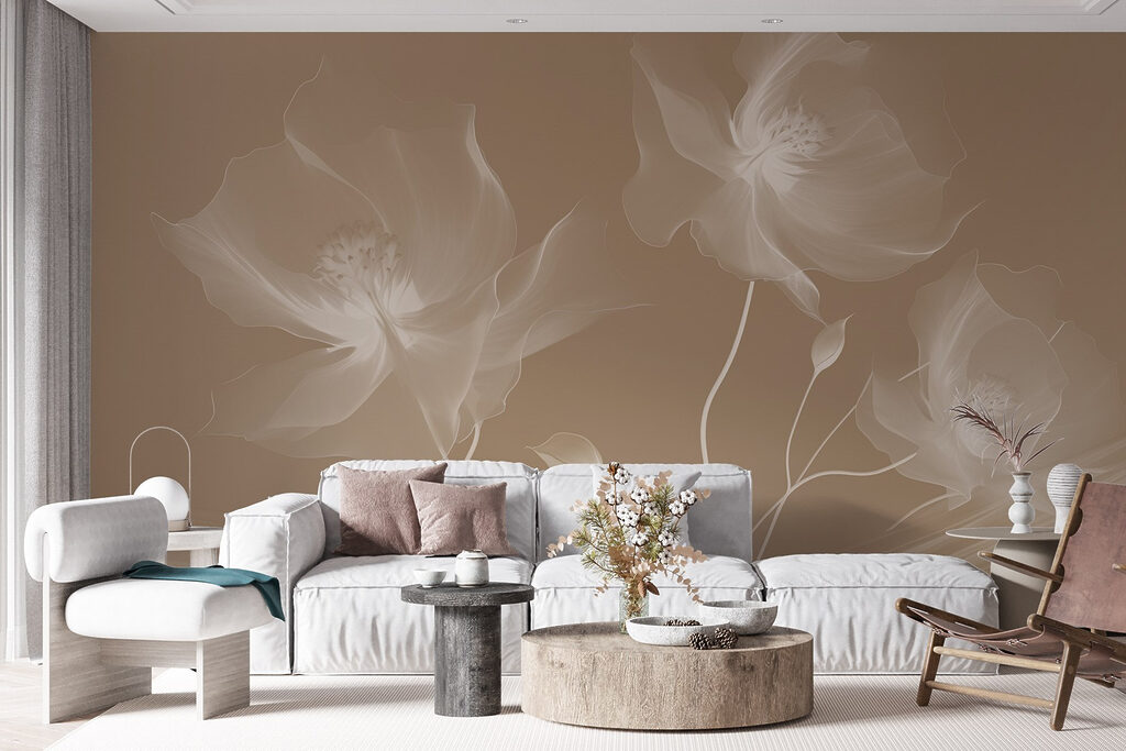 Delicate blooms in soft tones