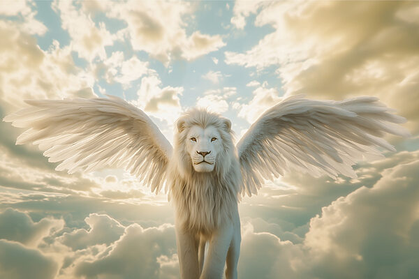 Leone con le ali nel cielo Leone con le ali nel cielo