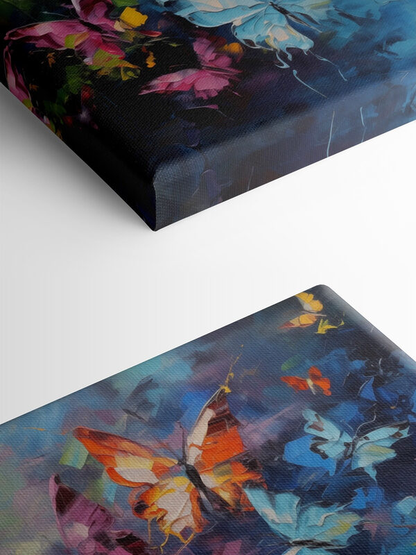 Painting of butterflies flying Painting of butterflies flying