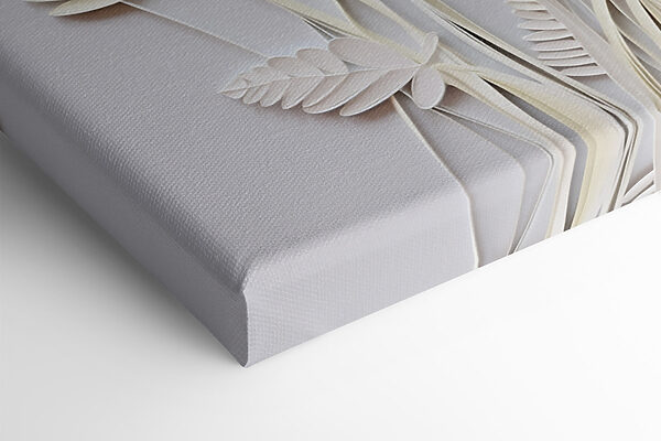 White paper cutout flowers