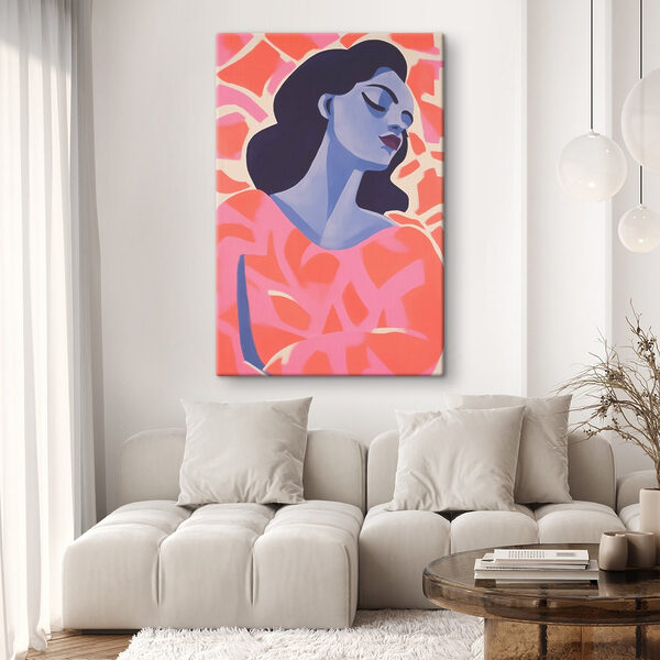 - Serene elegance in vibrant hues