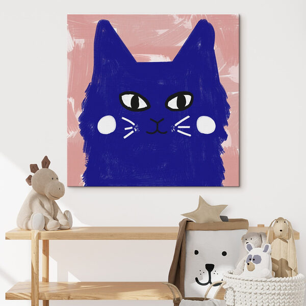 Quadri Gatto blu con occhi bianchi e baffi (COD: s41618) Quadri Quadri Gatto blu con occhi bianchi e baffi (COD: s41618)