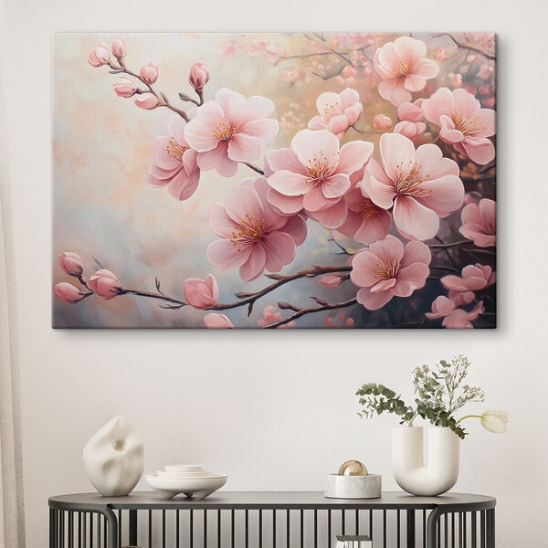Quadri Dipinto di fiori rosa (COD: s41628) Quadri Quadri Dipinto di fiori rosa (COD: s41628)