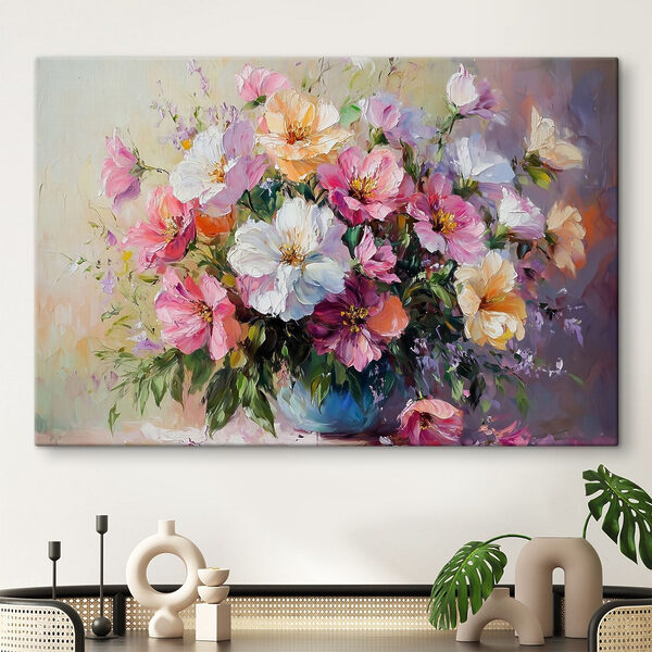 Quadri Dipinto di fiori in un vaso