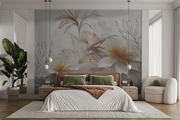 Elegante design floreale dalle tonalità tenui Elegante design floreale dalle tonalità tenui
