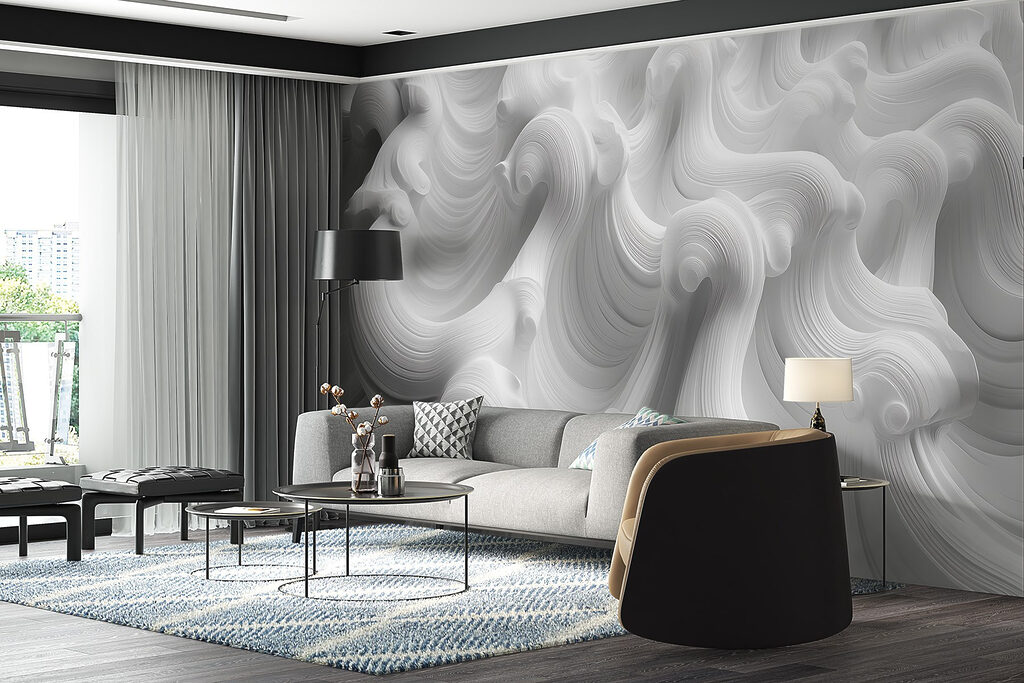 White swirly surface White swirly surface