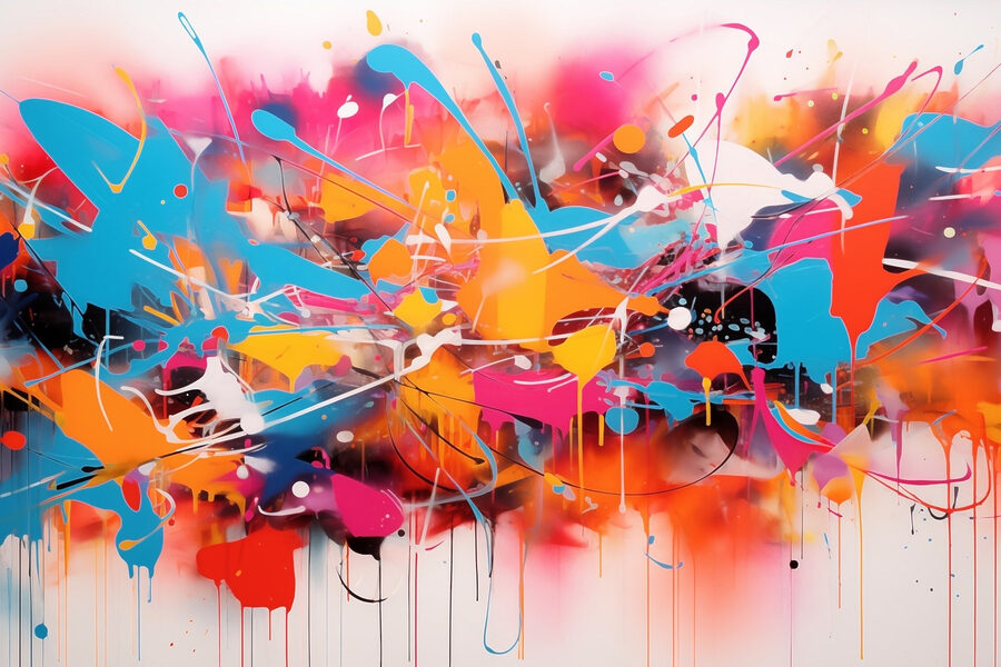 Arte splatter colorata Arte splatter colorata