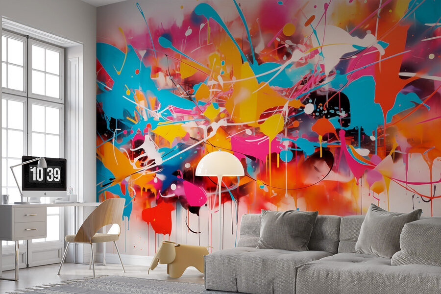 Arte splatter colorata Arte splatter colorata