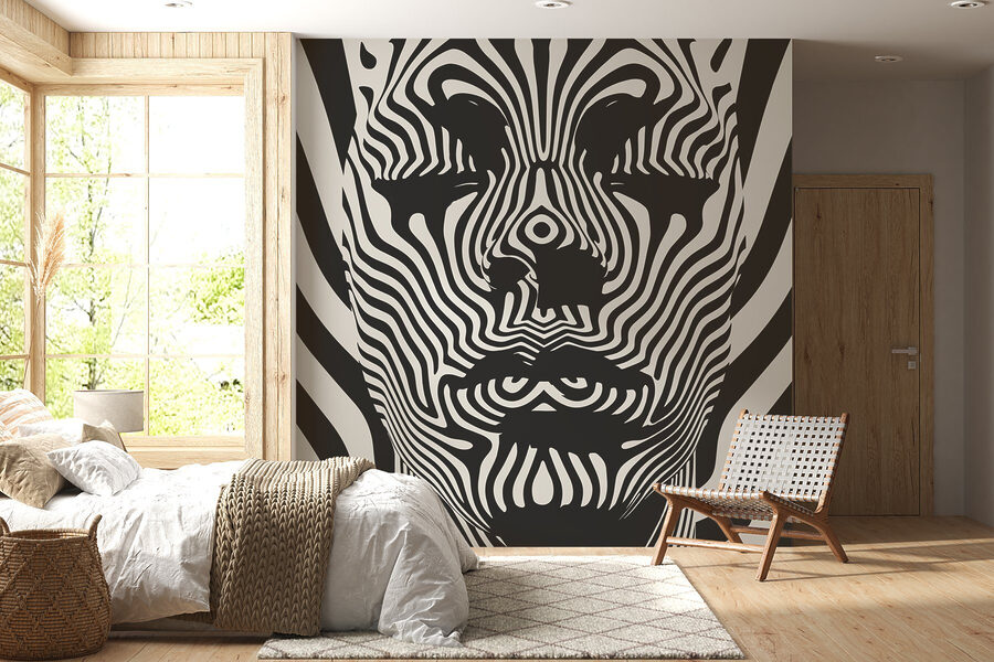 Immagine in bianco e nero del volto di una persona’. Immagine in bianco e nero del volto di una persona’.