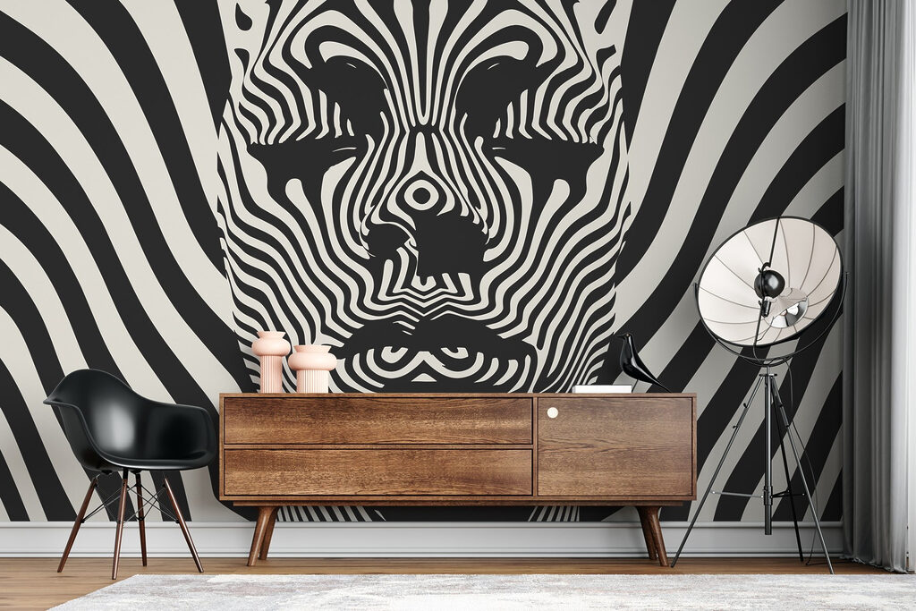 Black and white image of a person's face