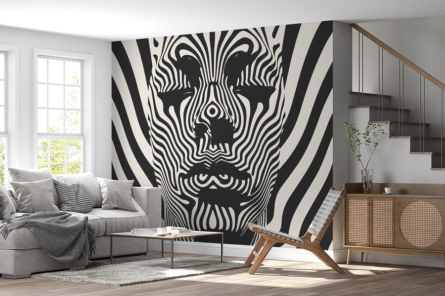 Immagine in bianco e nero del volto di una persona’. Immagine in bianco e nero del volto di una persona’.