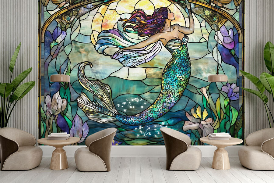 Vetrata con sirena