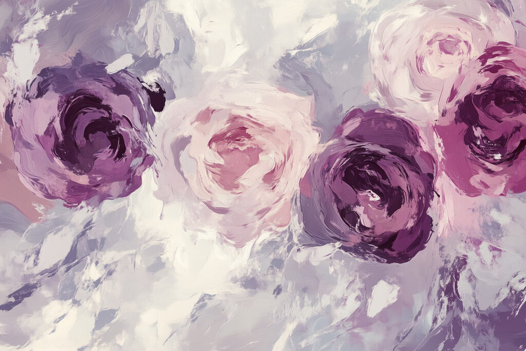 Pittura di fiori su una superficie Pittura di fiori su una superficie