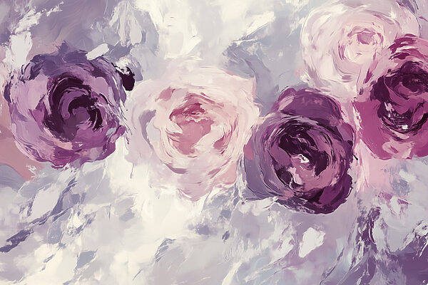 Pittura di fiori su una superficie Pittura di fiori su una superficie