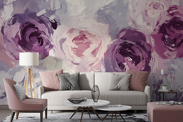 Pittura di fiori su una superficie Pittura di fiori su una superficie