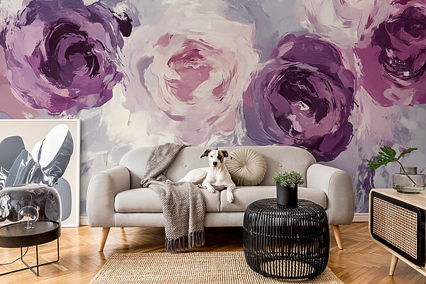 Pittura di fiori su una superficie Pittura di fiori su una superficie