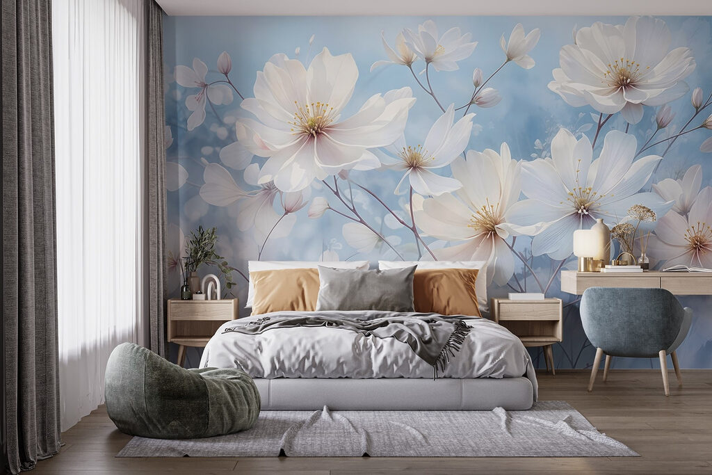 Group of white flowers