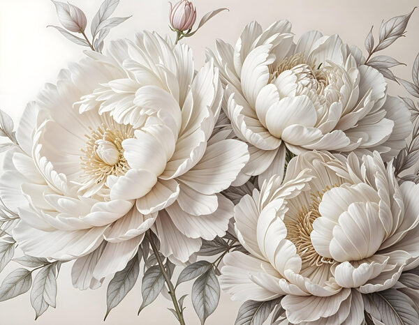 Group of white flowers