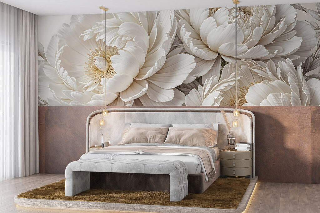 Group of white flowers