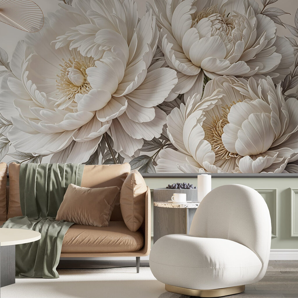 Group of white flowers