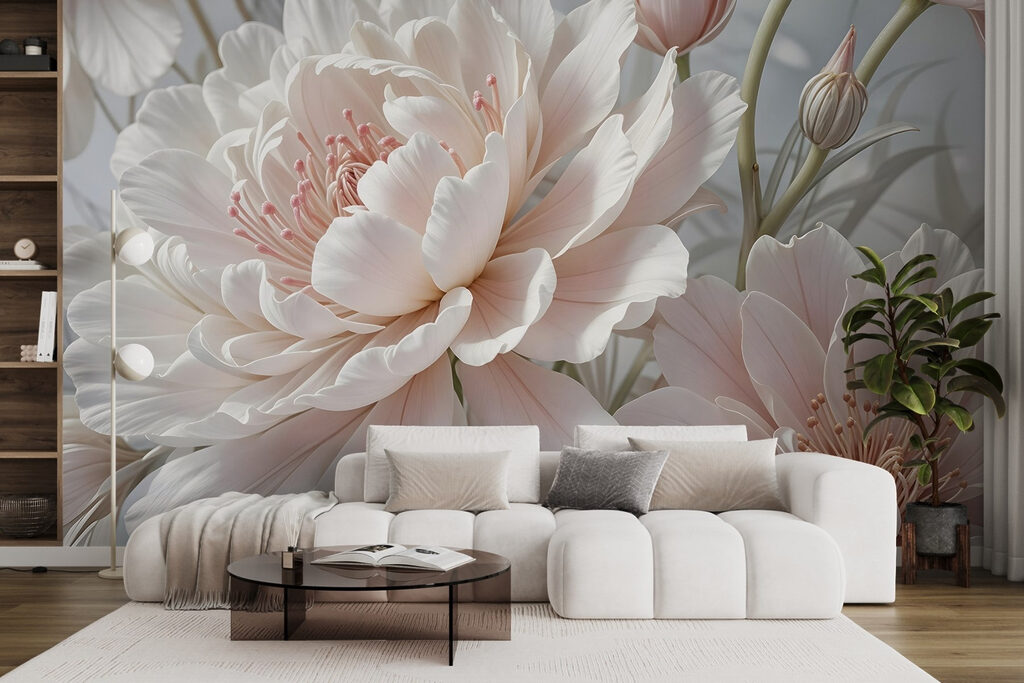 Delicate blooms in soft hues