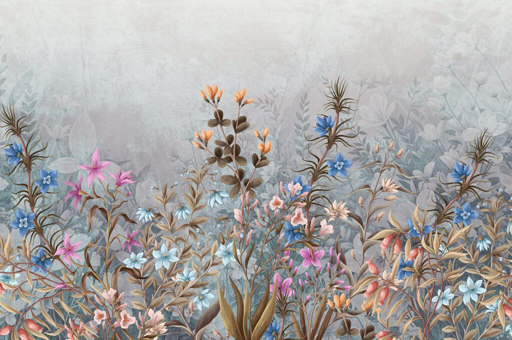 Pittura di fiori e foglie Pittura di fiori e foglie