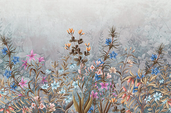 Pittura di fiori e foglie Pittura di fiori e foglie