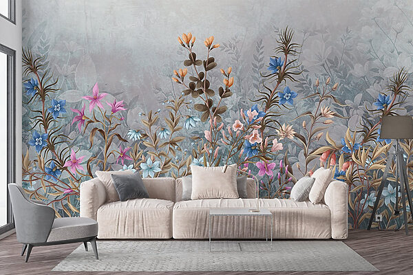 Pittura di fiori e foglie Pittura di fiori e foglie
