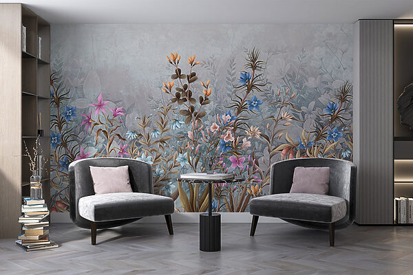 Pittura di fiori e foglie Pittura di fiori e foglie